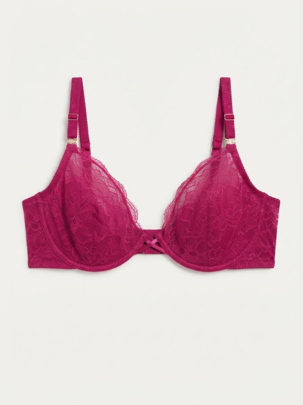 New! Victoria’s Secret Berrylicious Tease Lace Demi Bra Size 38DD 34552